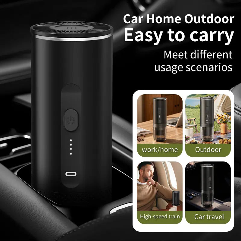Italian Espresso Heated Coffee Machine, Wireless Portable Capsule Coffee Maker, Coffee Pod Machine, Type-C Charging, Ideal for Camping, Travel, Office, RV, Hiking, Coffee Making Tool, Espresso Machines